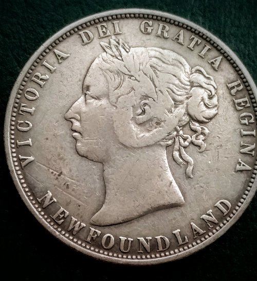 1873-Newfoundland-50-Cent-~-Closed-C-In-Cents
